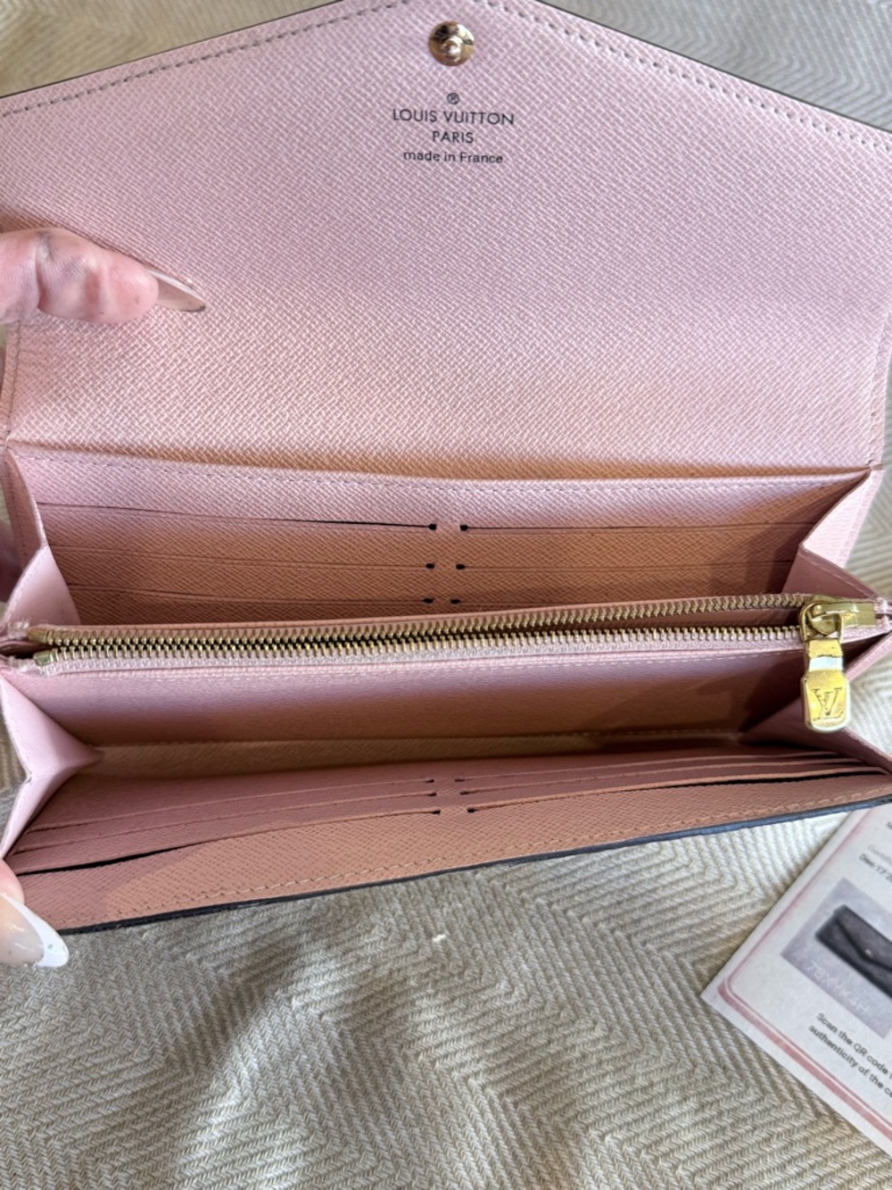 Louis Vuitton Monogram Canvas Flap Wallet - Brown with Pink interior - Picture 5 of 9